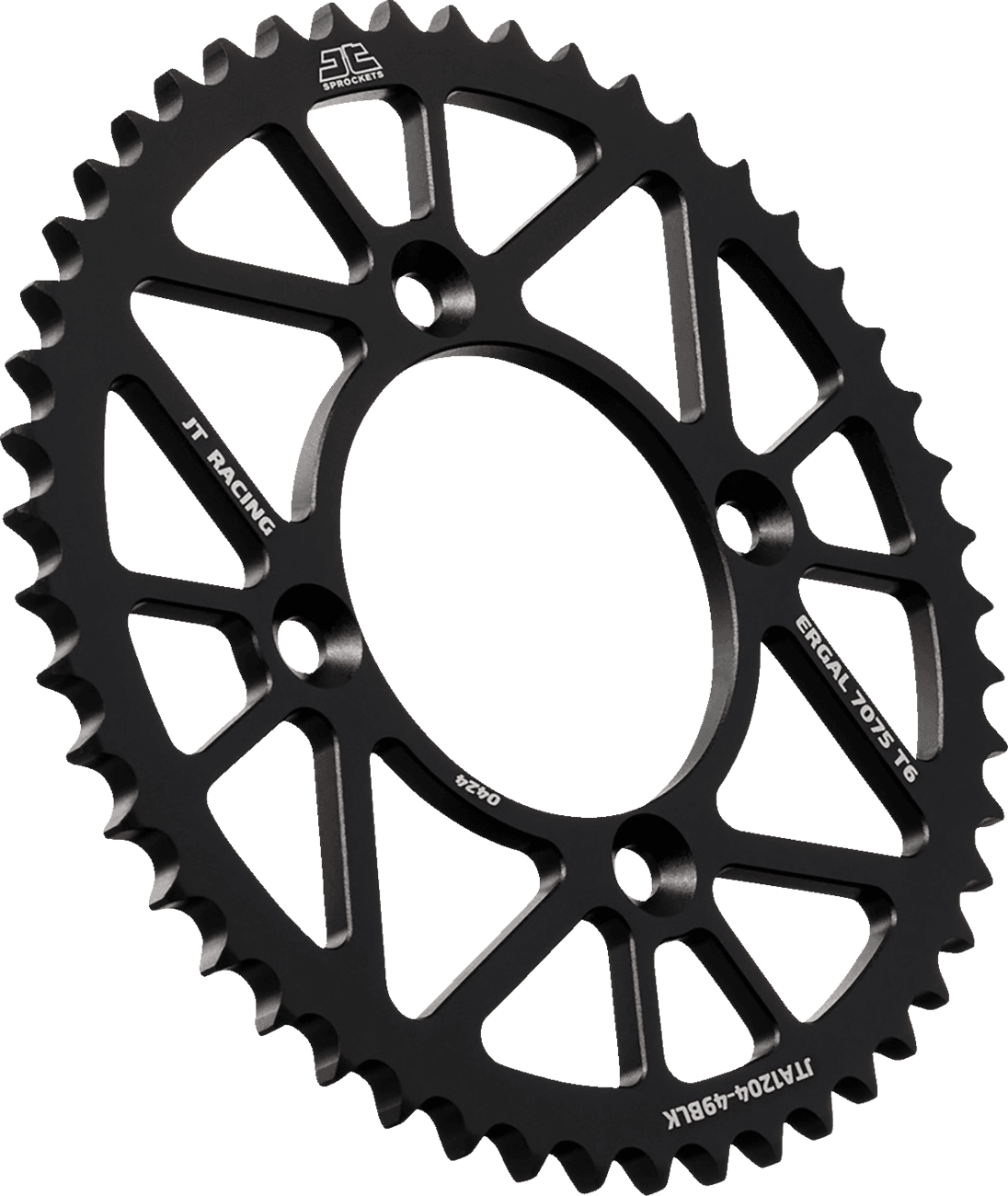JT SPROCKETS 1211-2812 Rear Sprocket - Aluminum - 49 Tooth - Black - CRF 125FB