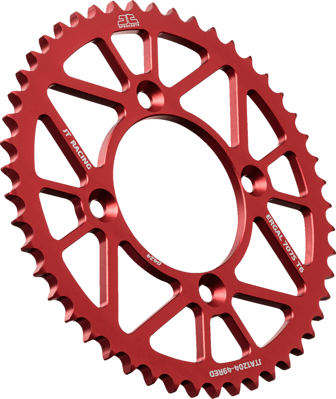 JT SPROCKETS 1211-2813 Rear Sprocket - Aluminum - 49 Tooth - Red - CRF 125FB