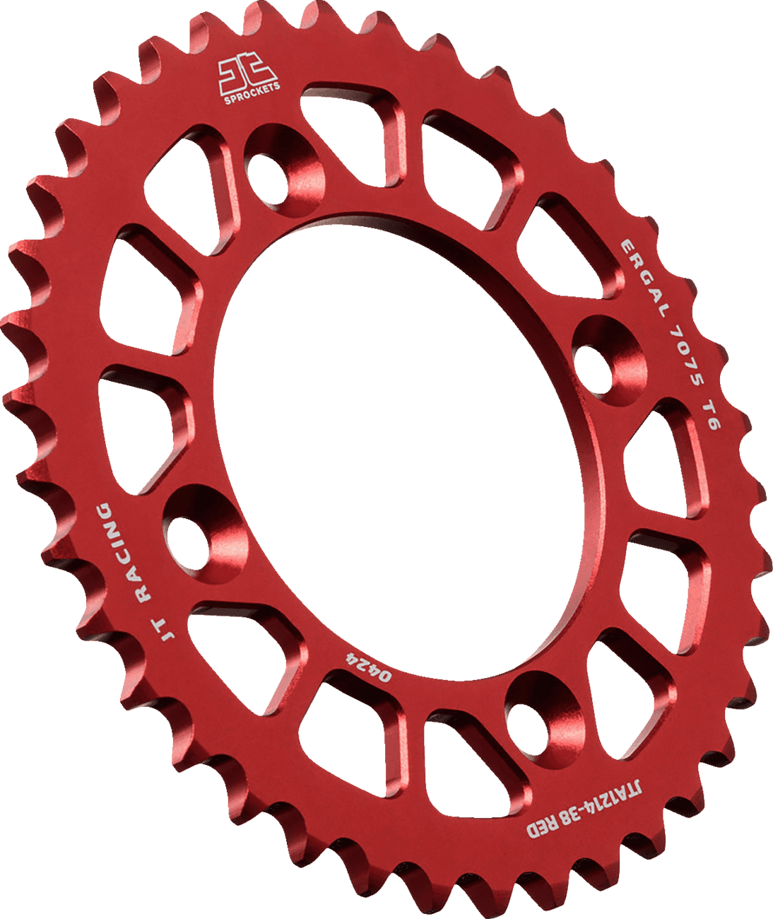 JT SPROCKETS 1211-2815 Rear Sprocket - Aluminum - 38 Tooth - Red - CRF 110F
