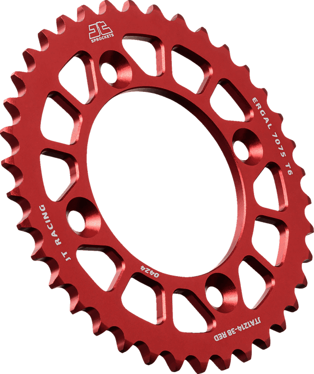 JT SPROCKETS 1211-2815 Rear Sprocket - Aluminum - 38 Tooth - Red - CRF 110F