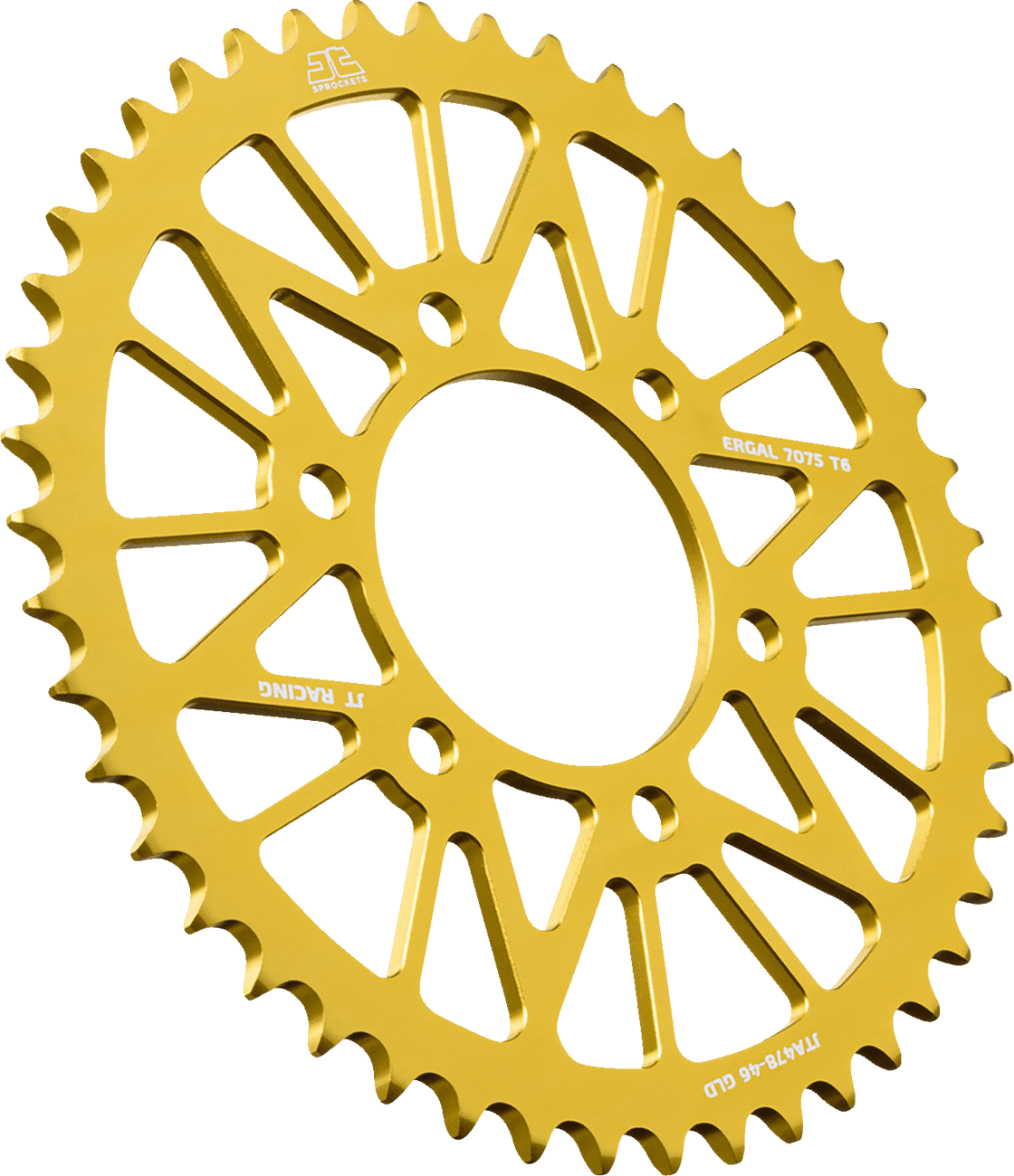 JT SPROCKETS 1211-2846 Rear Sprocket - Aluminum - 46 Tooth - Gold - CF Moto/Kawasaki