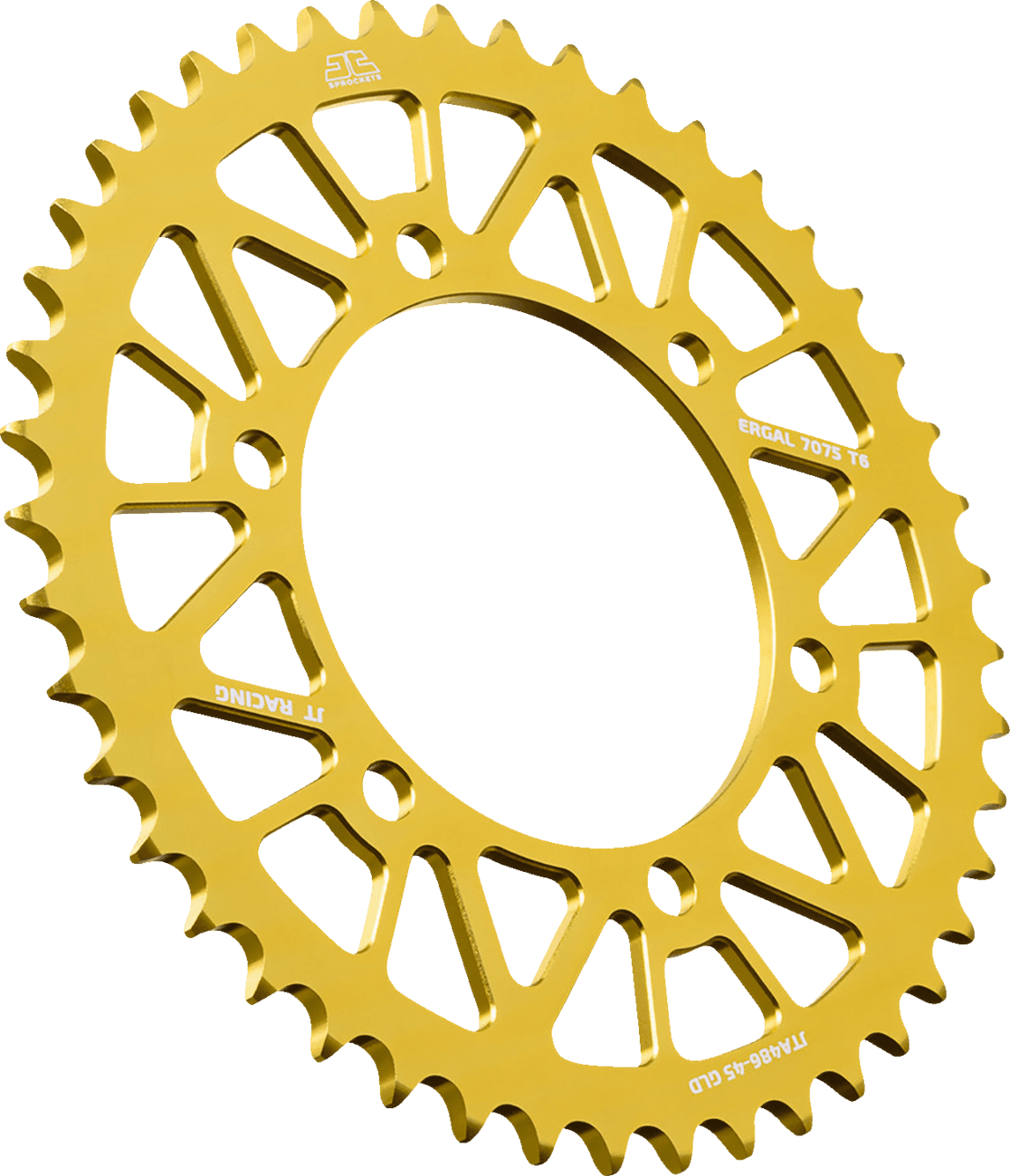 JT SPROCKETS 1211-2869 Rear Sprocket - Aluminum - 45 Tooth - Gold - Kawasaki/Suzuki/Yamaha