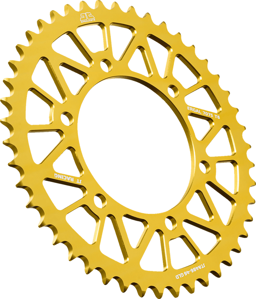 JT SPROCKETS 1211-2870 Rear Sprocket - Aluminum - 46 Tooth - Gold - KLE 300/FZ6