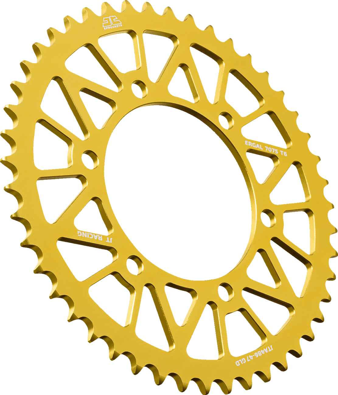JT SPROCKETS 1211-2871 Rear Sprocket - Aluminum - 47 Tooth - Gold - YZF-R1/LE