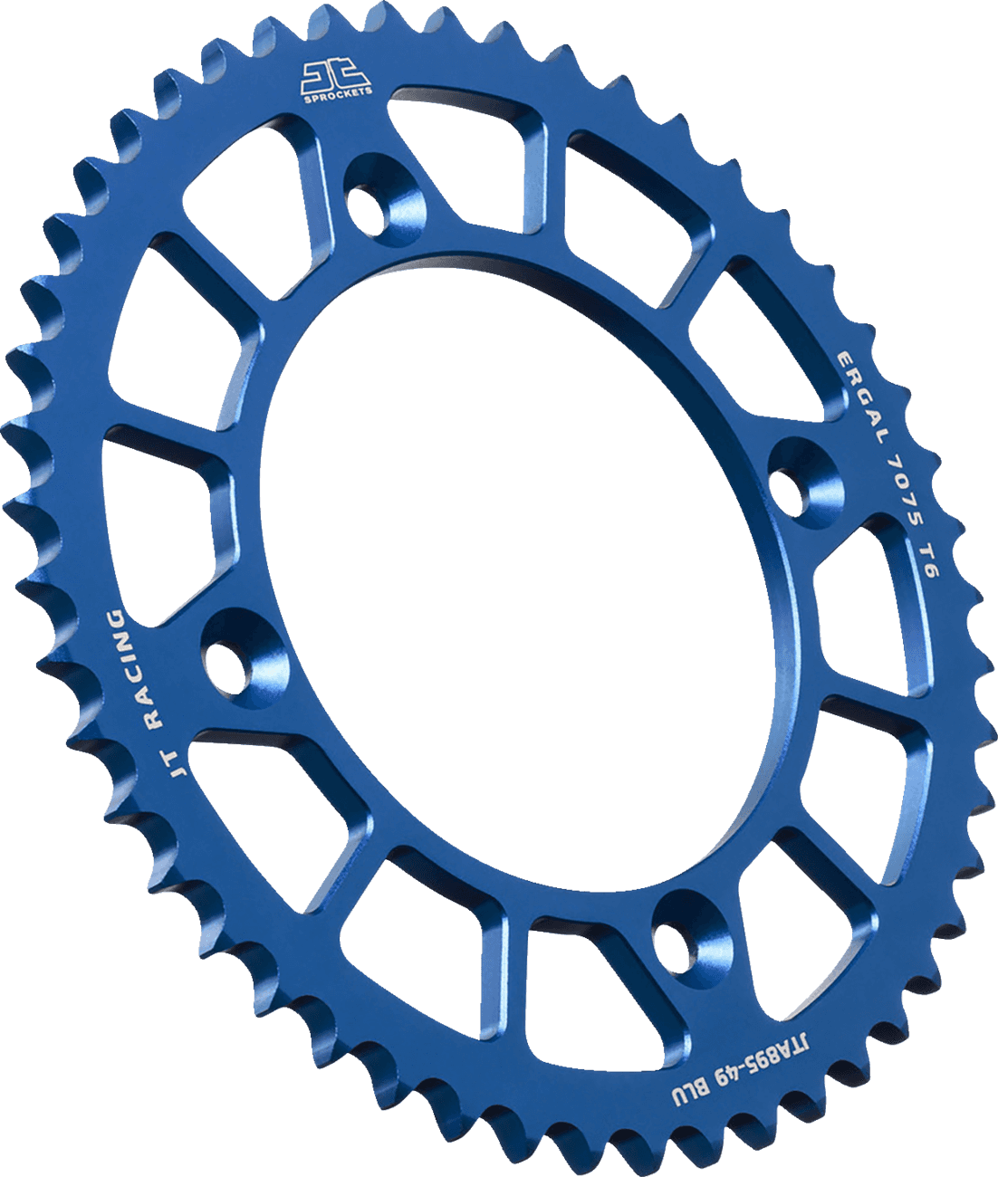 JT SPROCKETS 1211-2872 Rear Sprocket - Aluminum - 49 Tooth - Blue - Gas Gas/Husqvarna/KTM