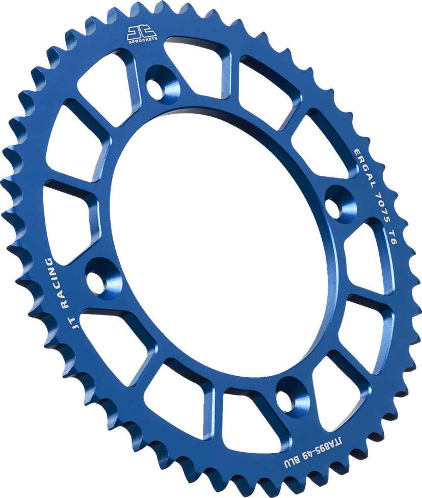 JT SPROCKETS 1211-2872 Rear Sprocket - Aluminum - 49 Tooth - Blue - Gas Gas/Husqvarna/KTM