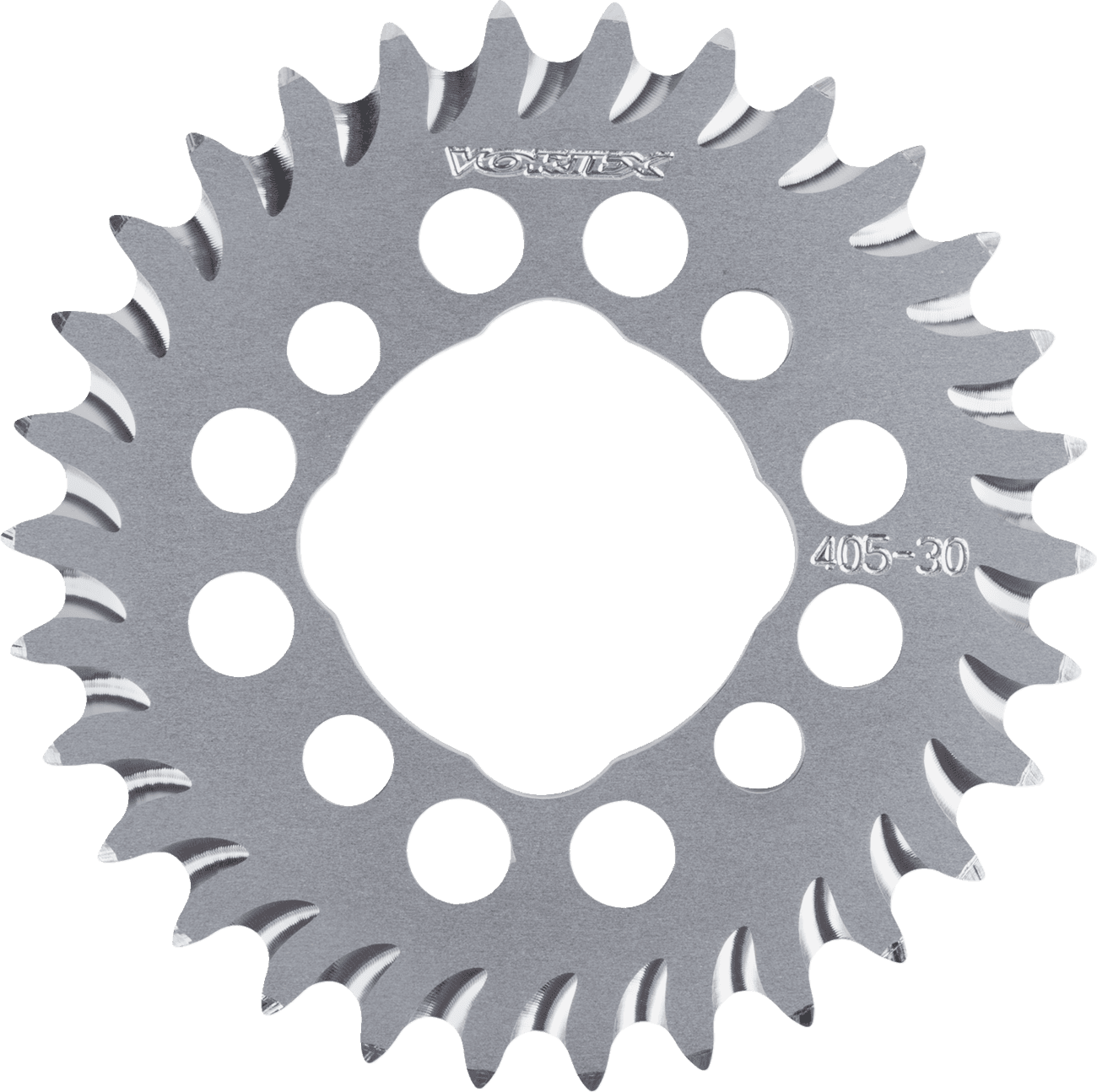 VORTEX 1211-2877 Rear Sprocket - Aluminum - 30 Tooth - Silver - Z 125 Pro