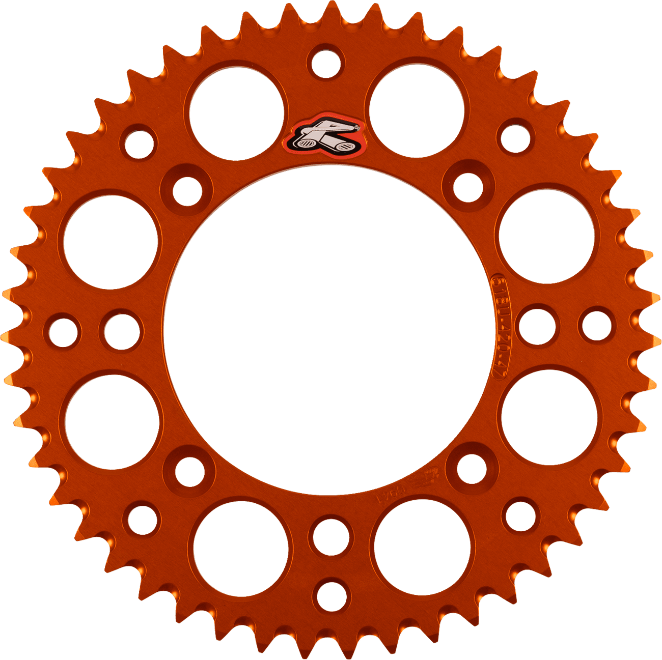 RENTHAL 1211-2886 Rear Sprocket - Aluminum - 47 Tooth - Orange - KTM