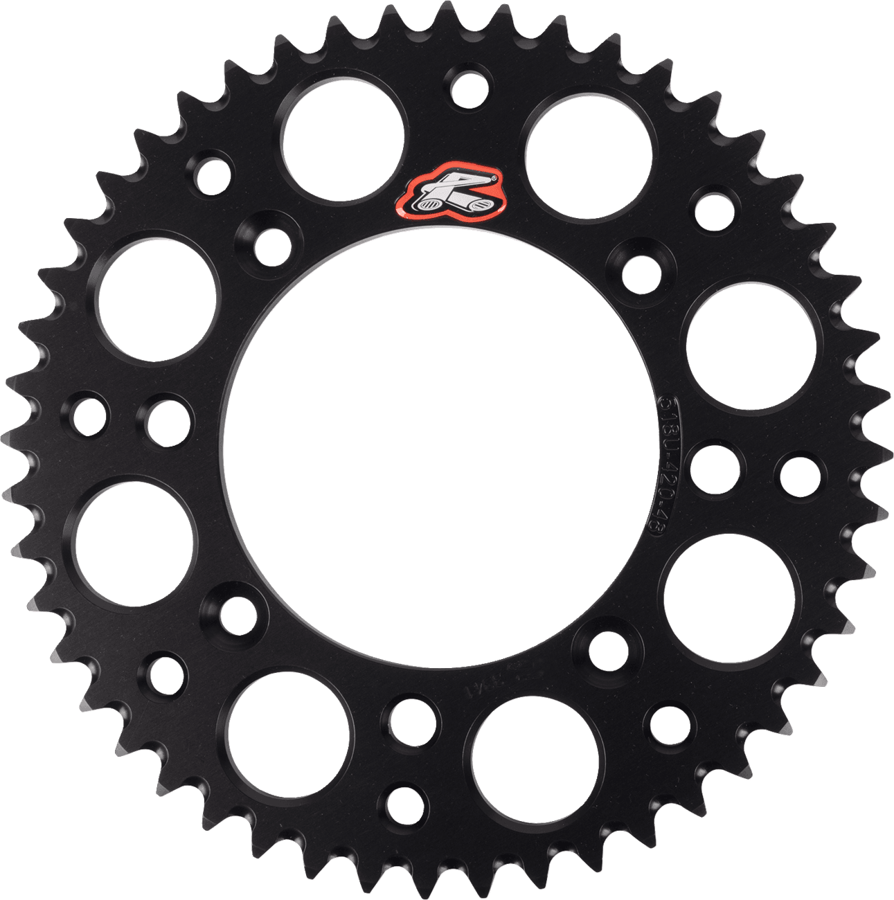 RENTHAL 1211-2888 Rear Sprocket - Aluminum - 48 Tooth - Black - Gas Gas/Husqvarna/KTM