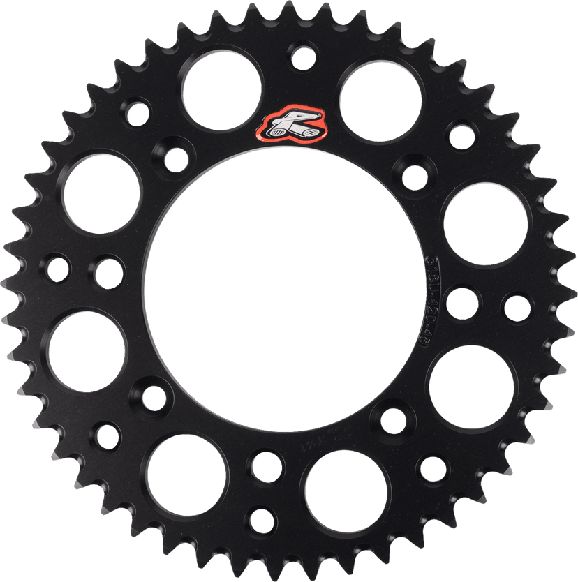 RENTHAL 1211-2888 Rear Sprocket - Aluminum - 48 Tooth - Black - Gas Gas/Husqvarna/KTM