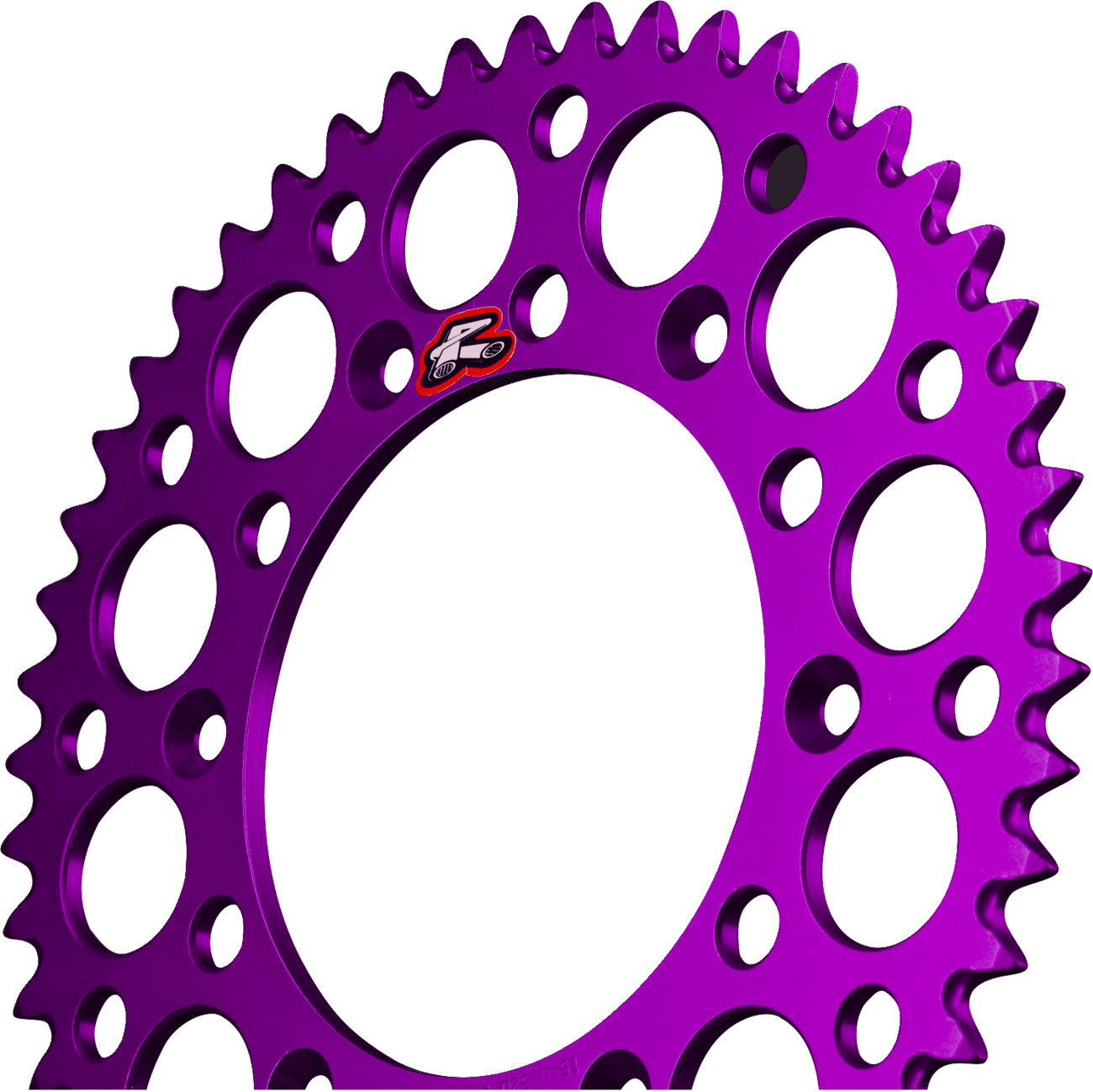 RENTHAL 1211-3086 Rear Sprocket - Aluminum - 51 Tooth - Purple - Kawasaki/Suzuki