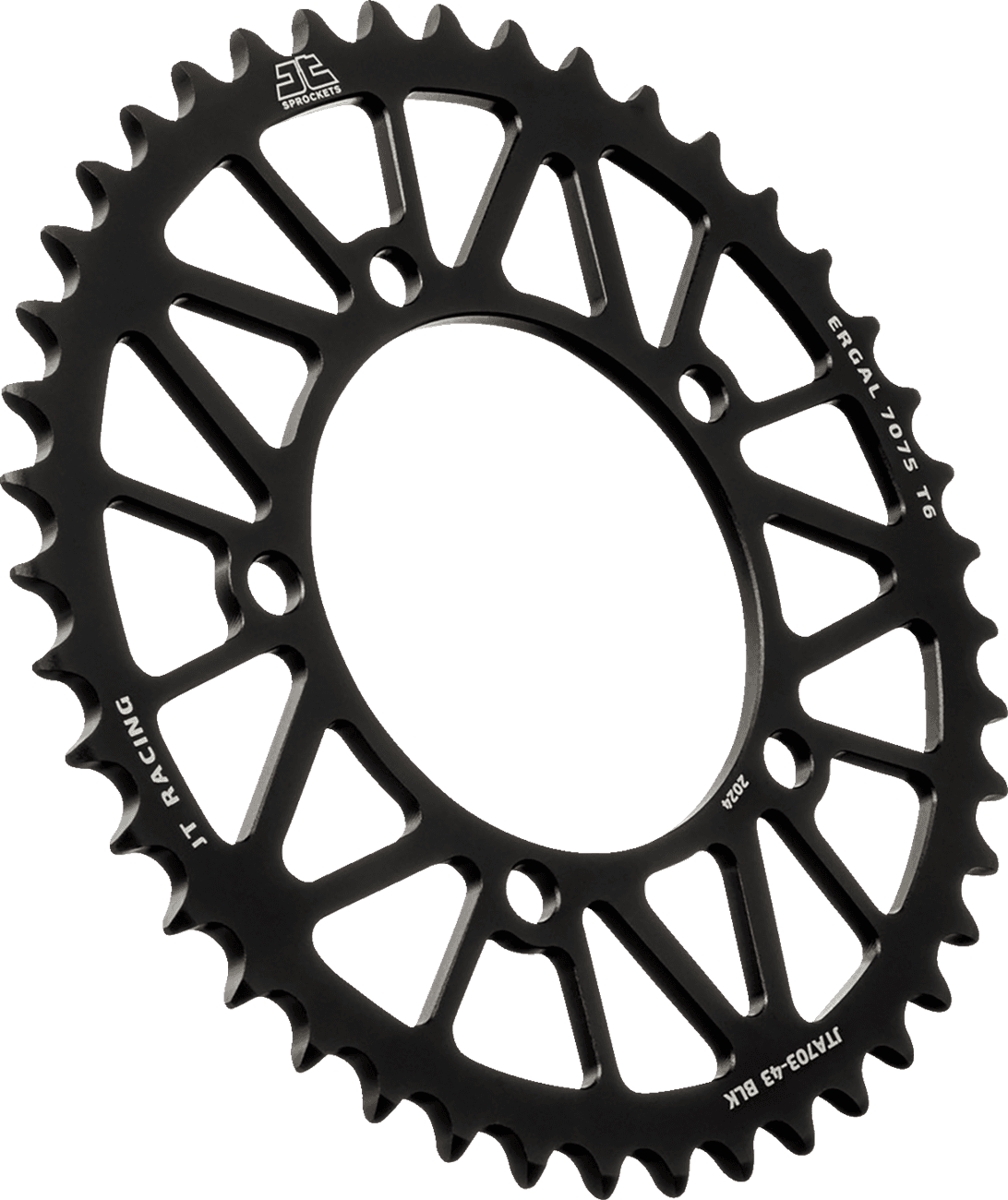 JT SPROCKETS 1212-2355 Rear Sprocket - Aluminum - 43 Tooth - Black - Aprilia