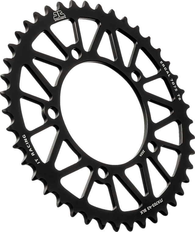 JT SPROCKETS 1212-2355 Rear Sprocket - Aluminum - 43 Tooth - Black - Aprilia
