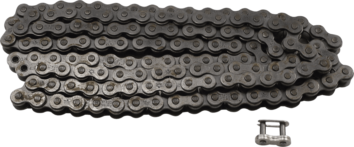 JT CHAINS 1220-0125 420 HDR - Heavy Duty Drive Chain - Steel - 130 Links