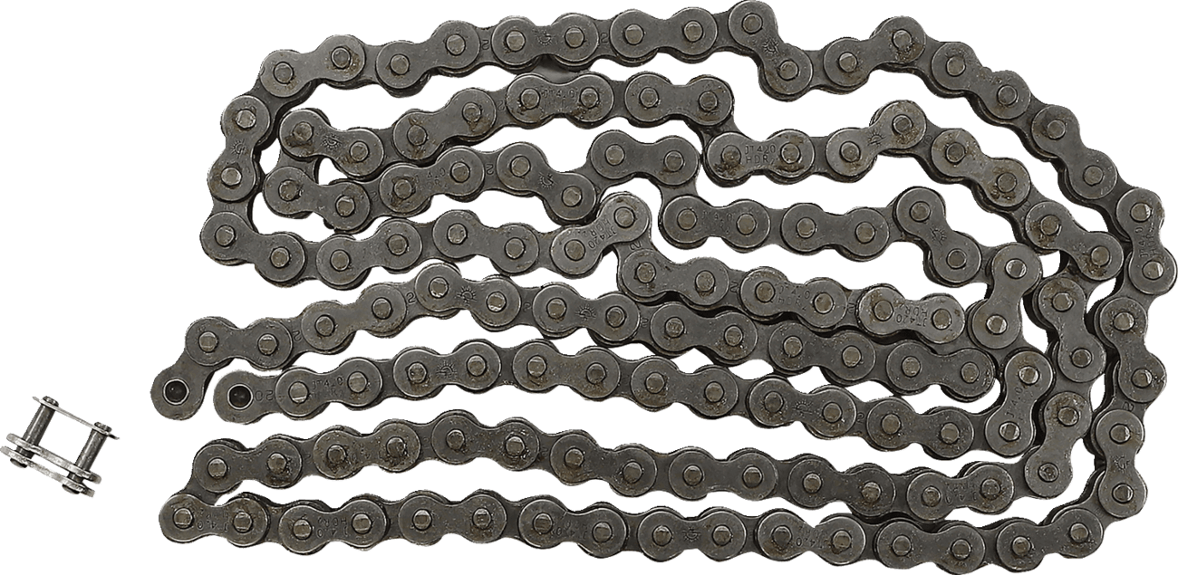 JT CHAINS 1220-0127 420 HDR - Heavy Duty Drive Chain - Steel - 134 Links