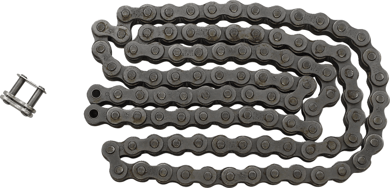 JT CHAINS 1220-0141 428 HDR - Heavy Duty Drive Chain - Steel - 100 Links