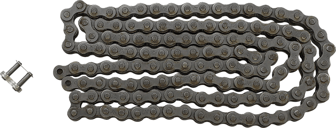 JT CHAINS 1220-0154 428 HDR - Heavy Duty Drive Chain - Steel - 130 Links