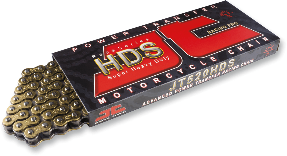 JT CHAINS 1220-0211 520 HDS - Ultimate Competition Chain - Steel - 114 Links