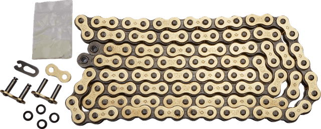JT CHAINS 1223-0614 520 X1R - Heavy Duty Drive Chain - 116 Links - Gold