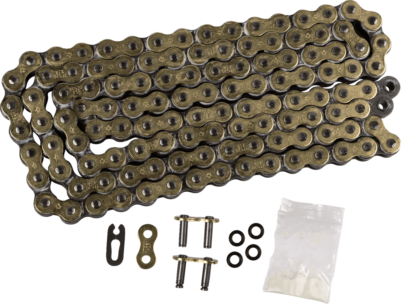 JT CHAINS 1223-0616 520 X1R - Heavy Duty Drive Chain - 120 Links - Gold