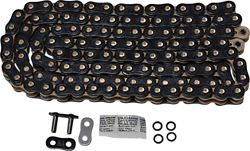 EK 1223-1474 520 ZVX3 - Sportbike Chain - 120 Links - Black/Gold — image 1 of 2