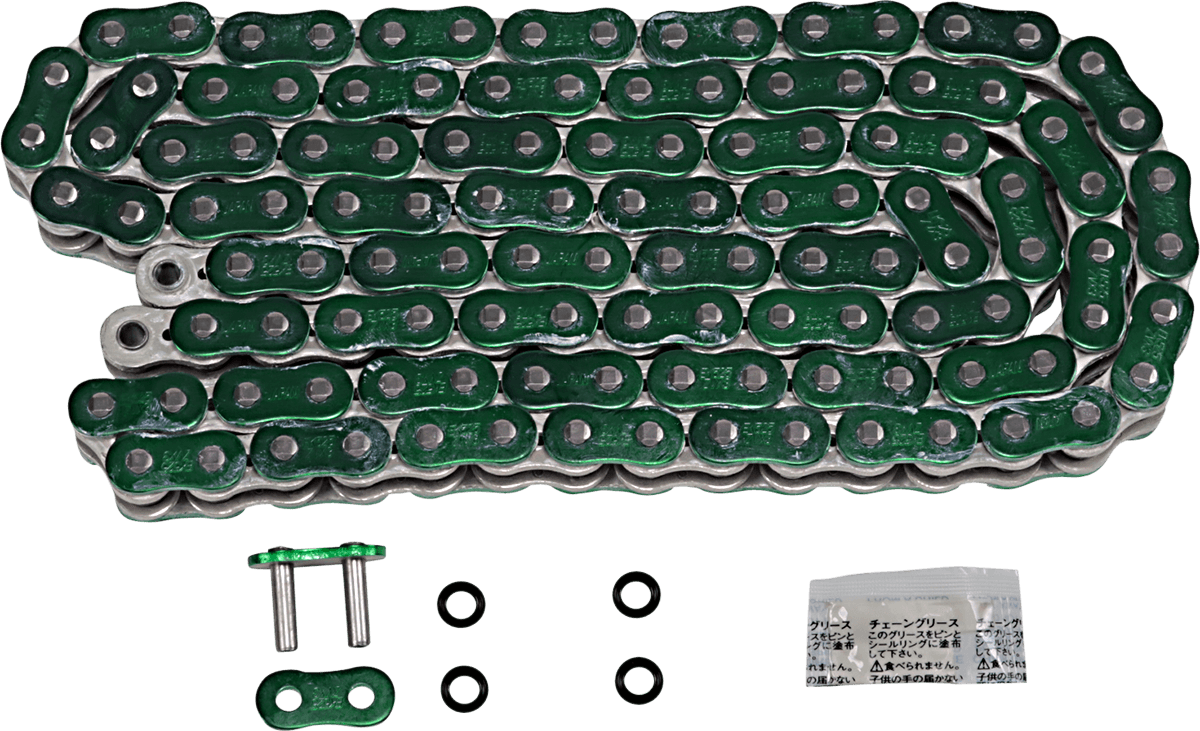 EK 1223-1490 525 ZVX3 - Sportbike Chain - 120 Links - Green