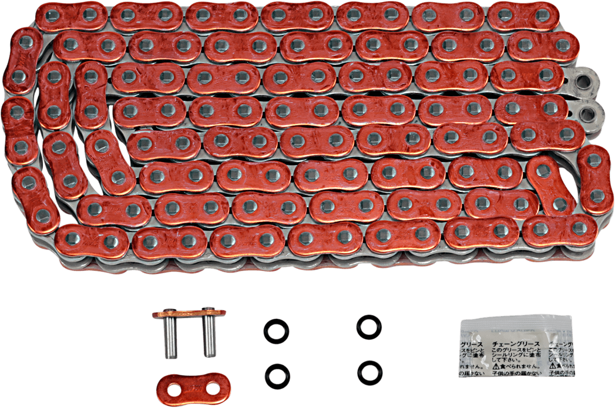 EK 1223-1491 525 ZVX3 - Sportbike Chain - 120 Links - Orange