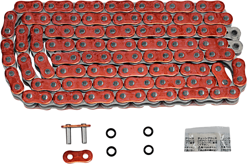 EK 1223-1491 525 ZVX3 - Sportbike Chain - 120 Links - Orange
