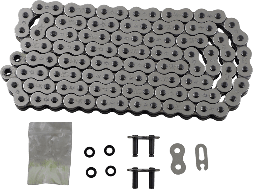 JT CHAINS 1223-1592 520 X1R3 Chain - Nickel - 106 Link