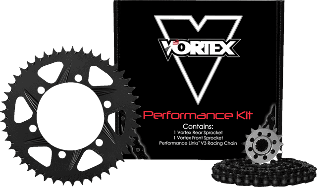 VORTEX 1230-1061 Chain and Sprocket Kit - HFRA - Black - Honda CBR500R