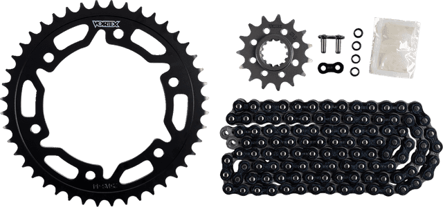 VORTEX 1230-1069 Chain and Sprocket Kit - HFRS - Black - Honda CBR 600 RR