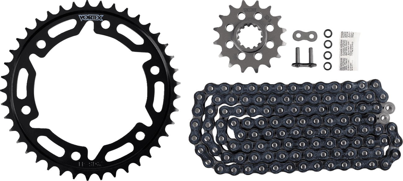 VORTEX 1230-1073 Chain and Sprocket Kit - WSS - Black - Honda CBR1000 RR