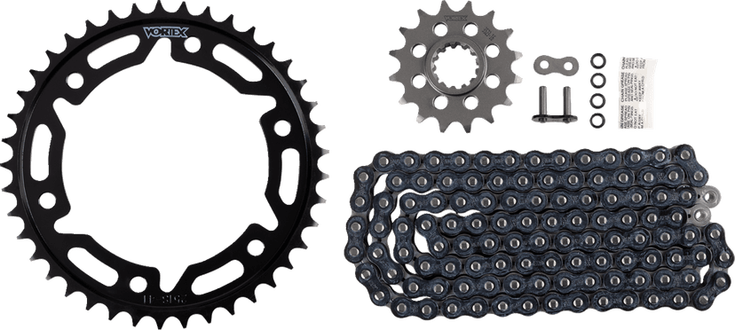 VORTEX 1230-1073 Chain and Sprocket Kit - WSS - Black - Honda CBR1000 RR