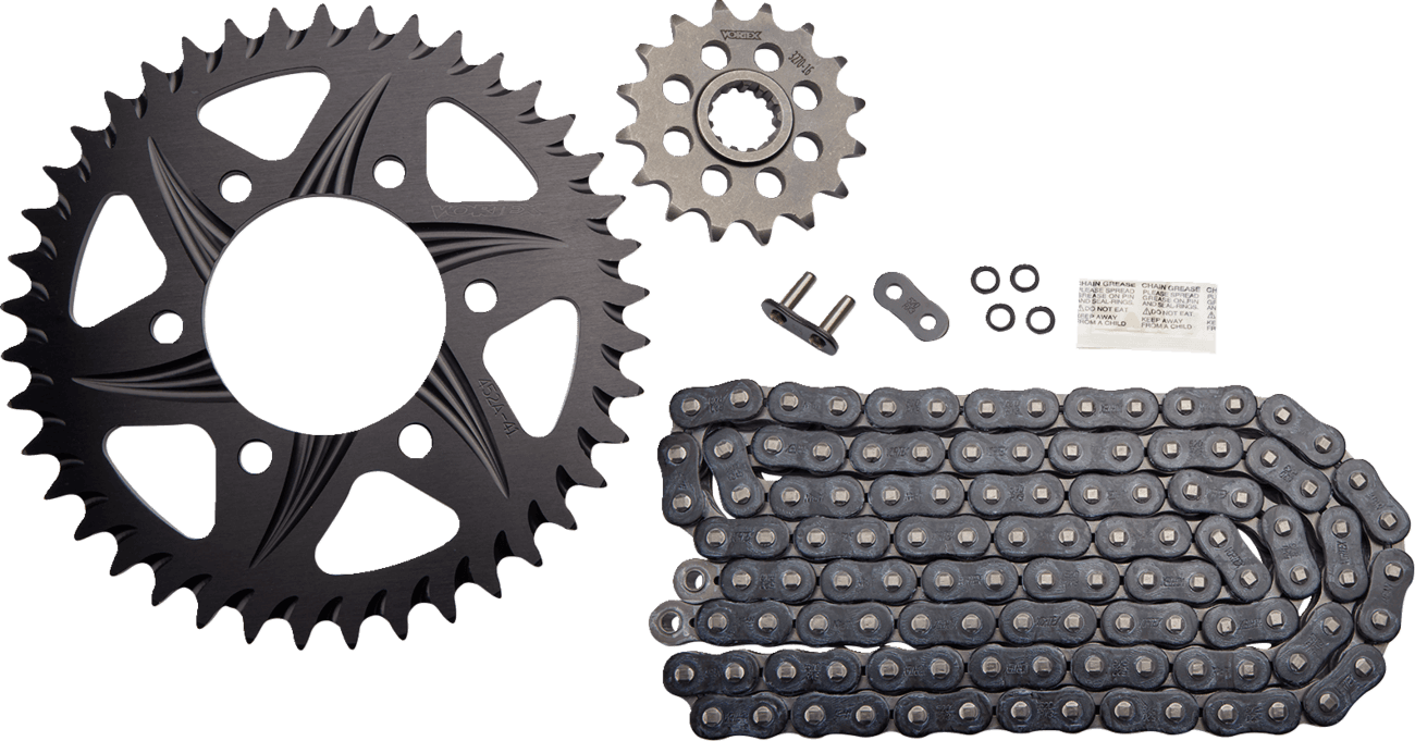 VORTEX 1230-1082 Chain and Sprocket Kit - HFRA - Black - Kawasaki Ninja ZX-10R