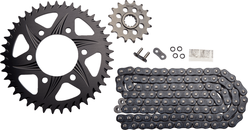 VORTEX 1230-1082 Chain and Sprocket Kit - HFRA - Black - Kawasaki Ninja ZX-10R