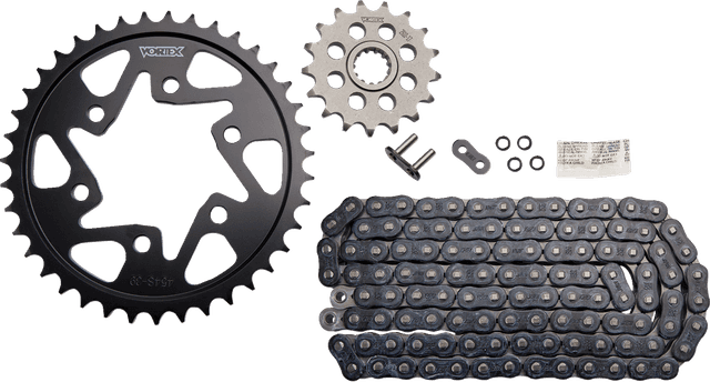 VORTEX 1230-1085 Chain and Sprocket Kit - WSS - Black - Kawasaki Ninja ZX-10R/RR