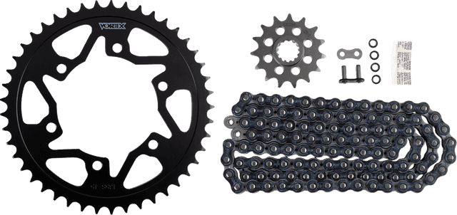 VORTEX 1230-1091 Chain and Sprocket Kit - HFRS - Black - Suzuki GSX-R600