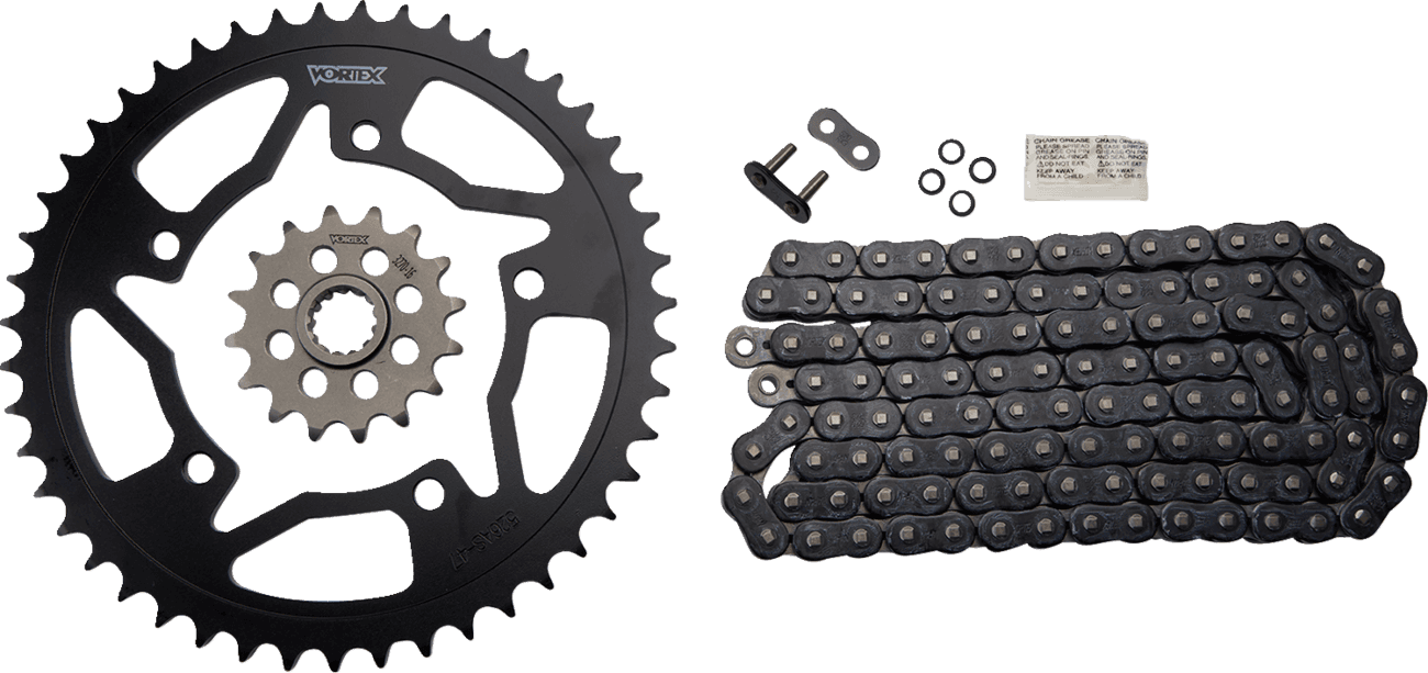VORTEX 1230-1096 Chain and Sprocket Kit - HFRS - Black - Suzuki GSX-R750