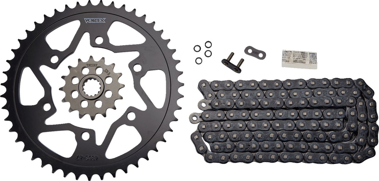 VORTEX 1230-1099 Chain and Sprocket Kit - HFRS - Black - Suzuki GSX-R750
