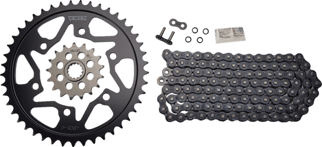 VORTEX 1230-1100 Chain and Sprocket Kit - WSS - Black - Suzuki GSX-R750
