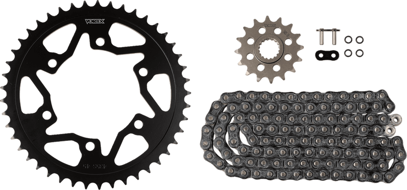 VORTEX 1230-1102 Chain and Sprocket Kit - HFRS - Black - Suzuki GSX-R1000