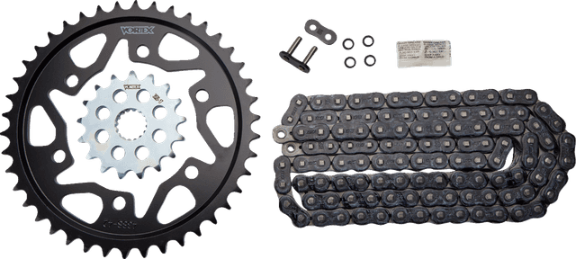 VORTEX 1230-1103 Chain and Sprocket Kit - WSS - Black - Suzuki GSX-R1000