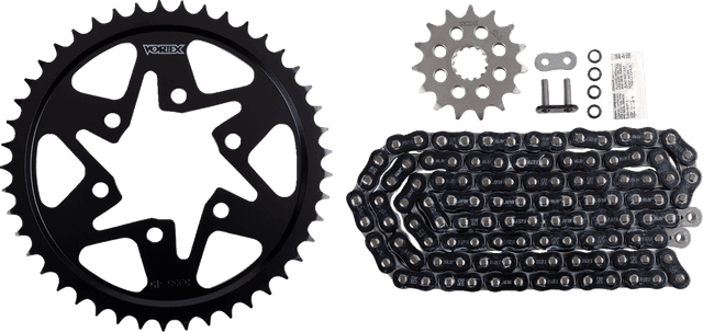 VORTEX 1230-1104 Chain and Sprocket Kit - WSS - Black - Suzuki GSF-1220