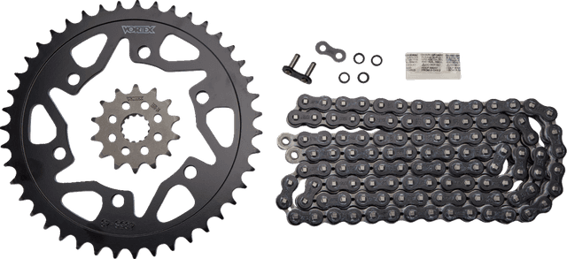 VORTEX 1230-1107 Chain and Sprocket Kit - WSS - Black - Yamaha YZF-R3/MT-03