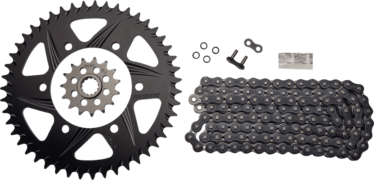 VORTEX 1230-1114 Chain and Sprocket Kit - HFRA - Black - Yamaha YZF-R6