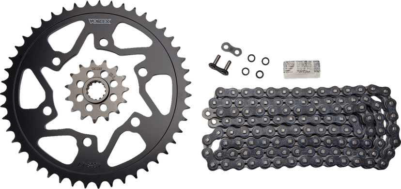 VORTEX 1230-1116 Chain and Sprocket Kit - HFRS - Black - Yamaha YZF-R6