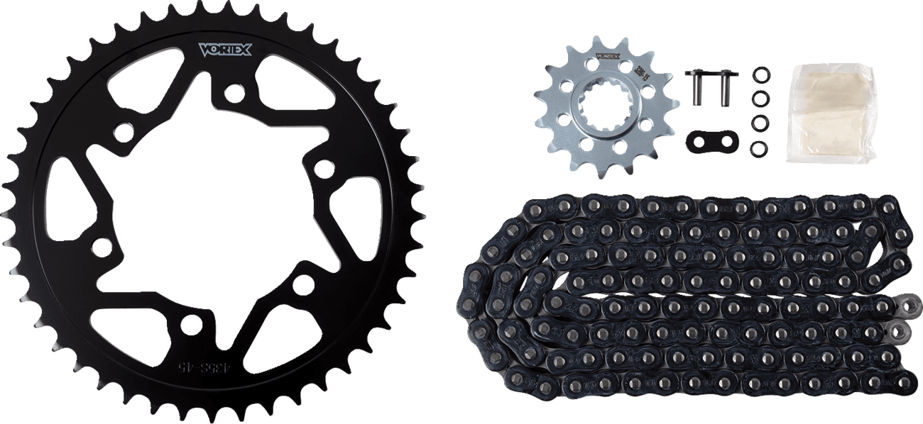 VORTEX 1230-1119 Chain and Sprocket Kit - HFRS - Black - Yamaha YZF-R1