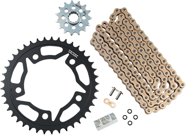 VORTEX 1230-1140 Chain and Sprocket Kit - WSS - Gold - Honda CBR500R — image 1 of 3