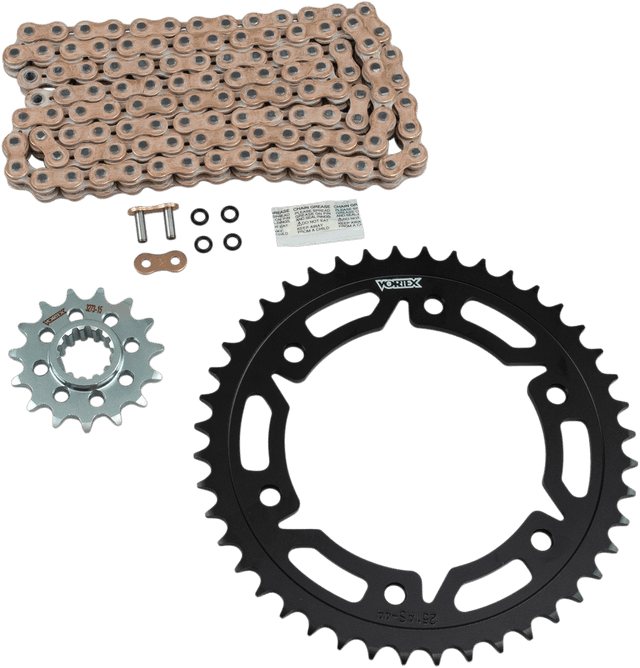VORTEX 1230-1142 Chain and Sprocket Kit - HFRS - Gold - Honda CBR600RR