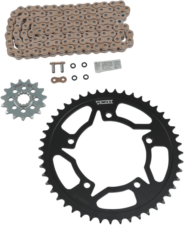 VORTEX 1230-1145 Chain and Sprocket Kit - HFRS - Gold - Suzuki GSX-R600